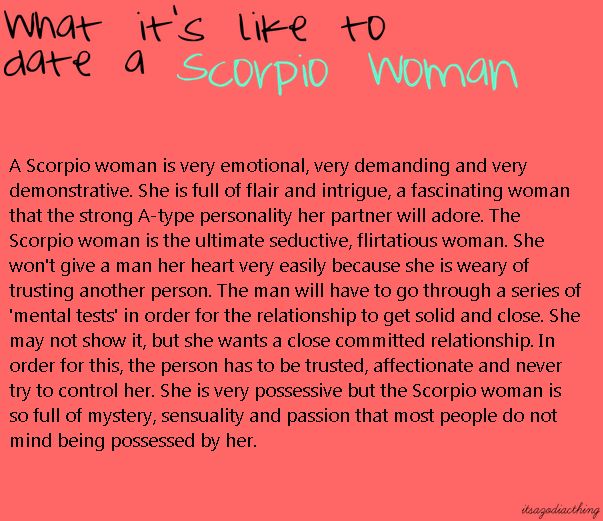 dating scorpio